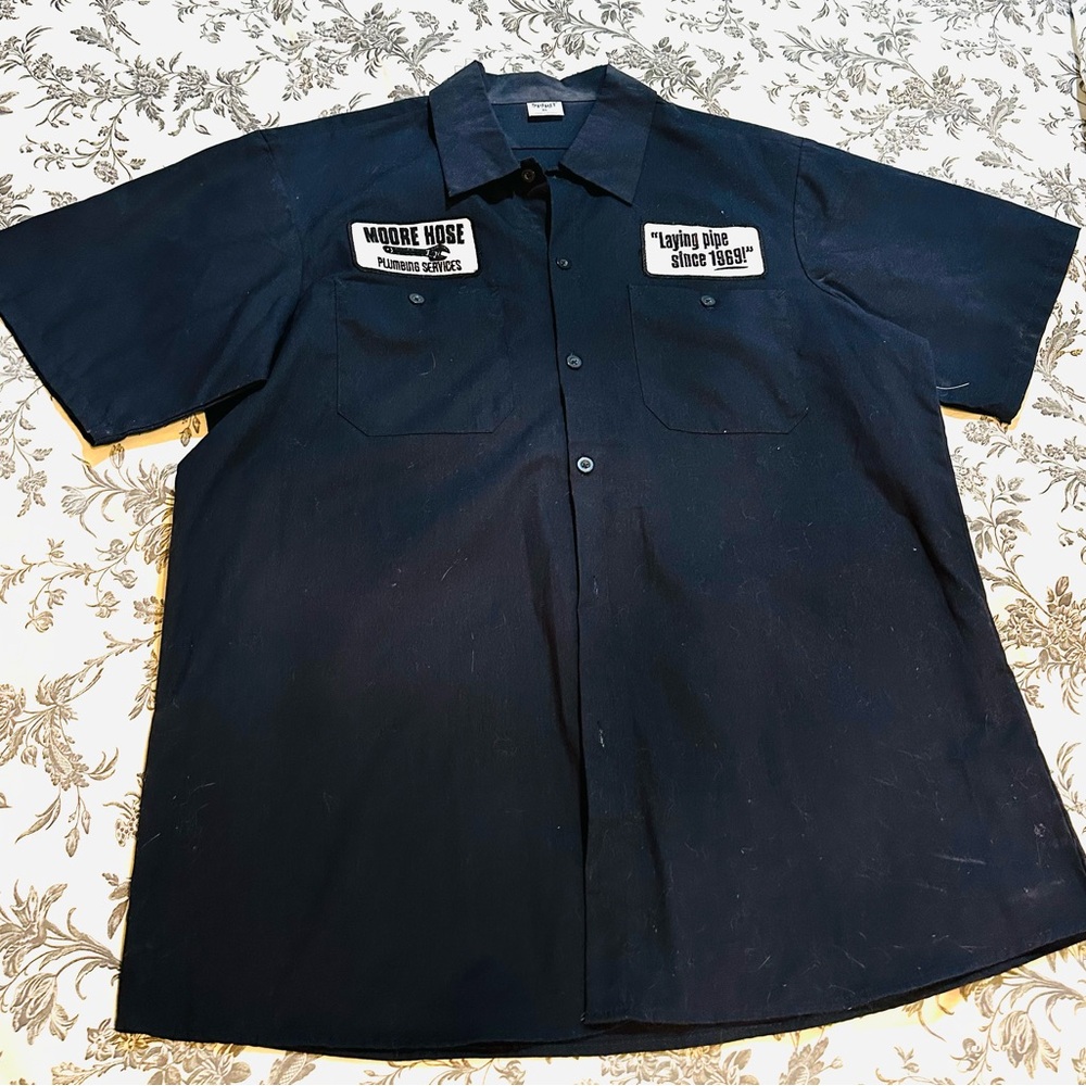 Spirit Dark Blue Casual Button Down Shirt